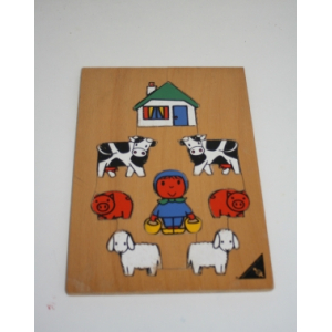 Vintage puzzel nr 07 met Dick Bruna boerderijdieren